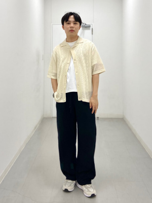 ☆ドイツ発*BERSHKA*新作*バレルレッグスウェットパンツ/CREAM☆ GU公式 | スウェットバレルレッグパンツ