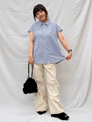 GU公式 | シャーリングドローストリングバッグ+E