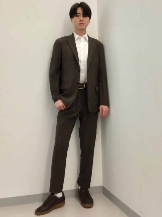 あーこ 洗える360°キレイスーツ テーラードジャケット セットアップ着用可 紺