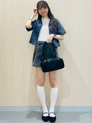 GU公式 | デニムラップスコートOSQ+E