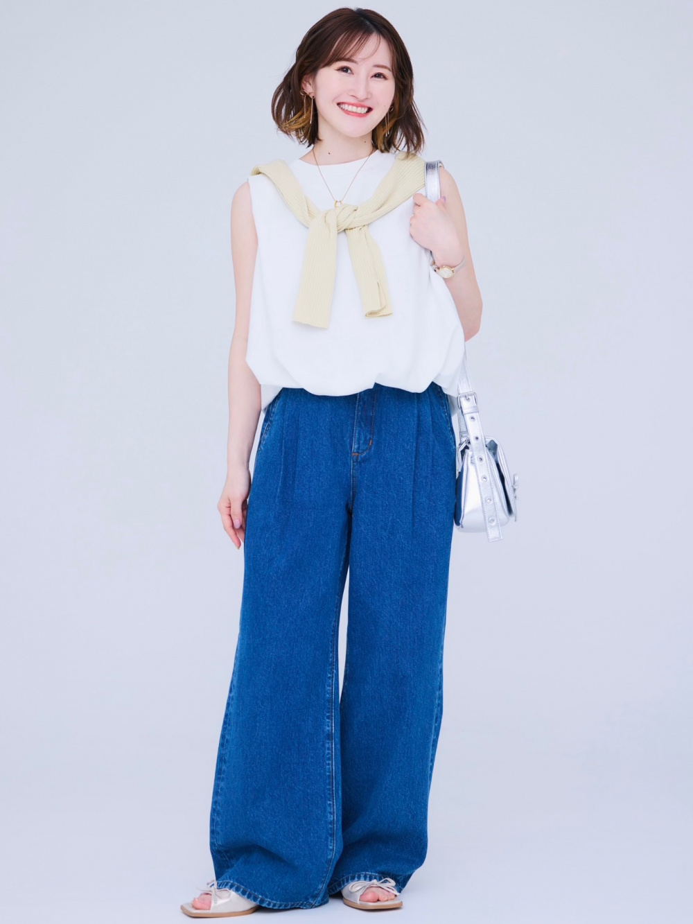 その他 fashion_u UV Protection V Neck Cardigan/Z+EC、Draped Culottes」| GU的