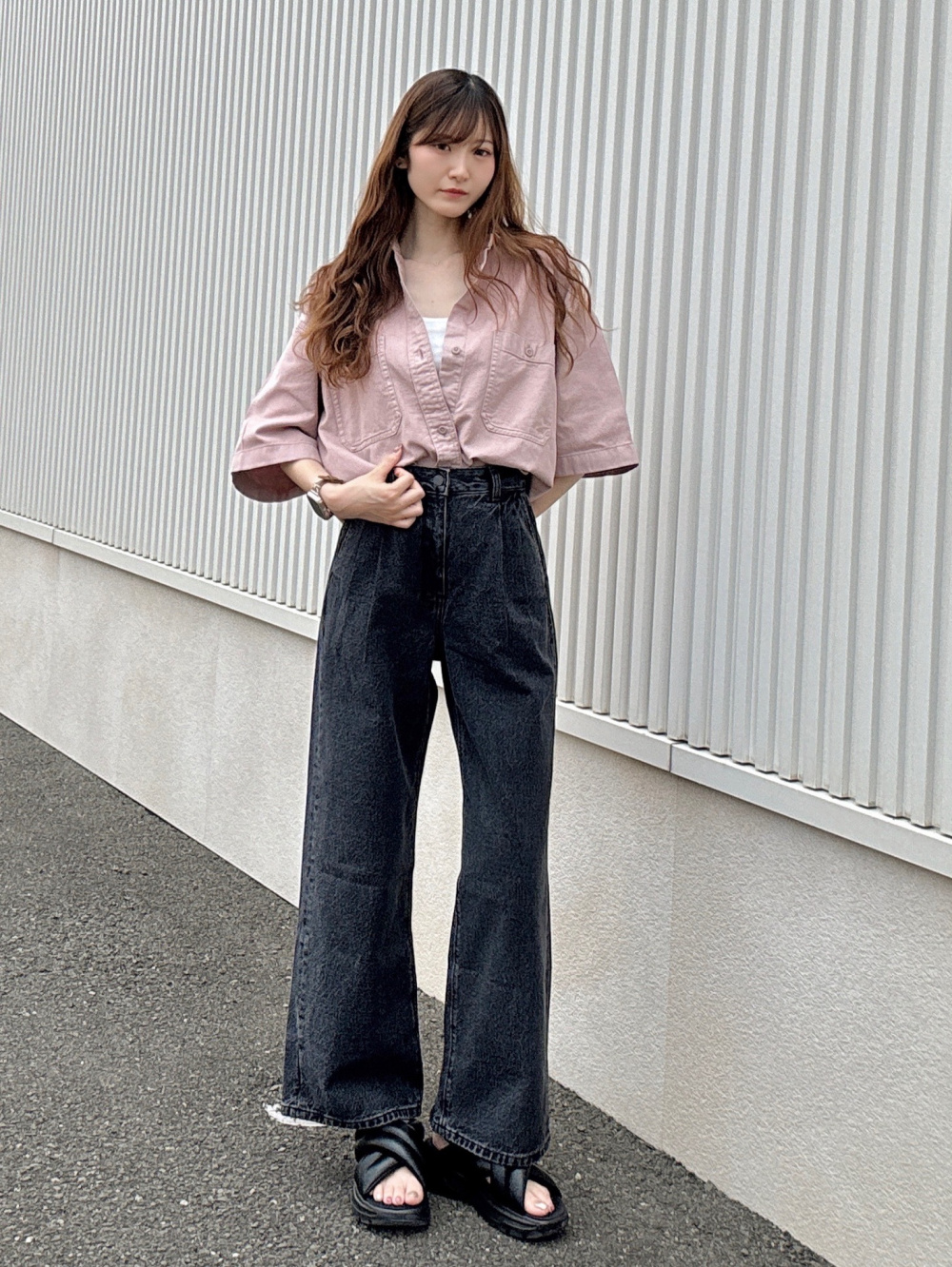ブラフィール2WAYクロップドキャミソール、ツイルボクシーワーク