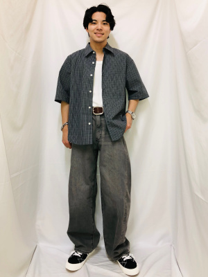 【3.1 Phillip Lim】ジッパー付きレザーバレルジーンズ GU公式 | バレルレッグジーンズ(丈標準71.0～75.0cm