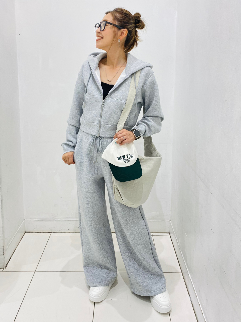 パフスウェットバギーパンツ(丈標準68.0～72.0cm)、パフスウェット
