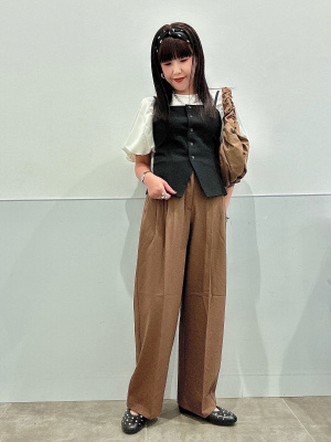 GU公式 | バブルスリーブブラウス(5分袖)Z