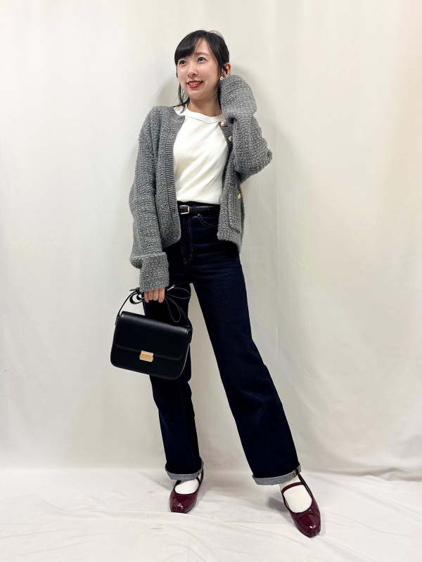 YR.送料無料 脚付き シングル、ダブル GU公式 | ハイライズストレートジーンズ+EC(丈長め81.0cm)