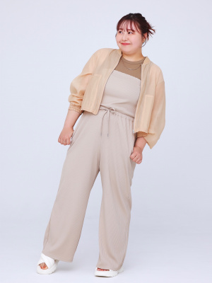 GU公式 | リブサロペットパンツ