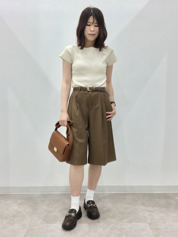 GIORGIO ARMANI ★ベージュツイード風ショートパンツ 夏、大活躍！ハイブランドメンズショートパンツ | 高級製品の