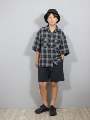 ローヤルエナジーME 30袋入　5箱 GU公式 | オープンカラーボクシーチェックシャツ(5分袖)