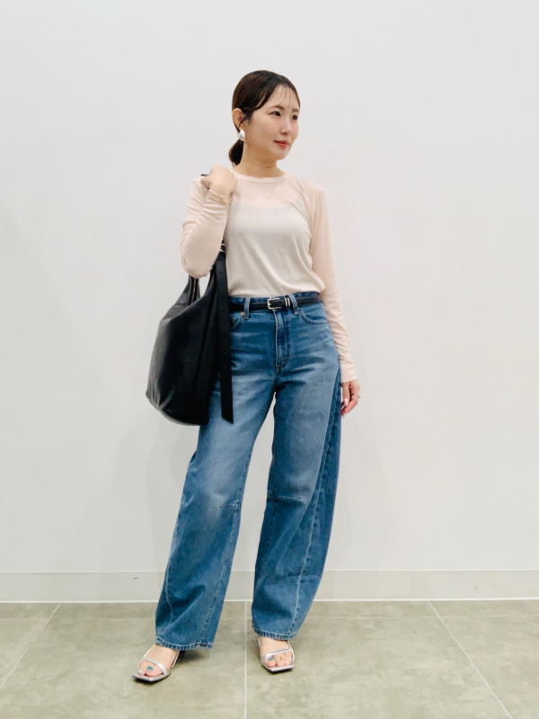 ナローストラップヒールミュール+E（レディース）の着用コーディネート