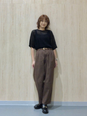 GU公式 | メッシュニットオーバーサイズプルオーバー(5分袖)Q