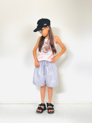 GU公式 | ストライププルオンショートパンツ