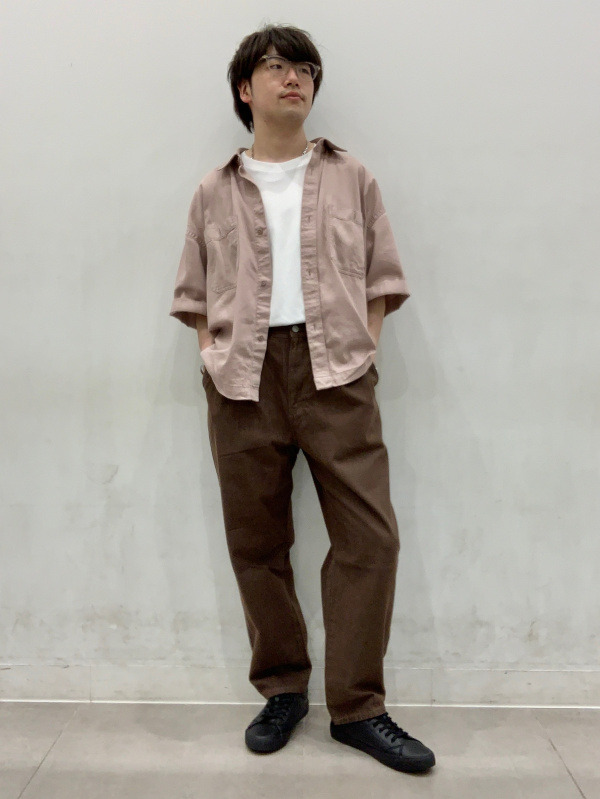 coohです♡ GU公式 | ツイルボクシーワークシャツ(5分袖)Q