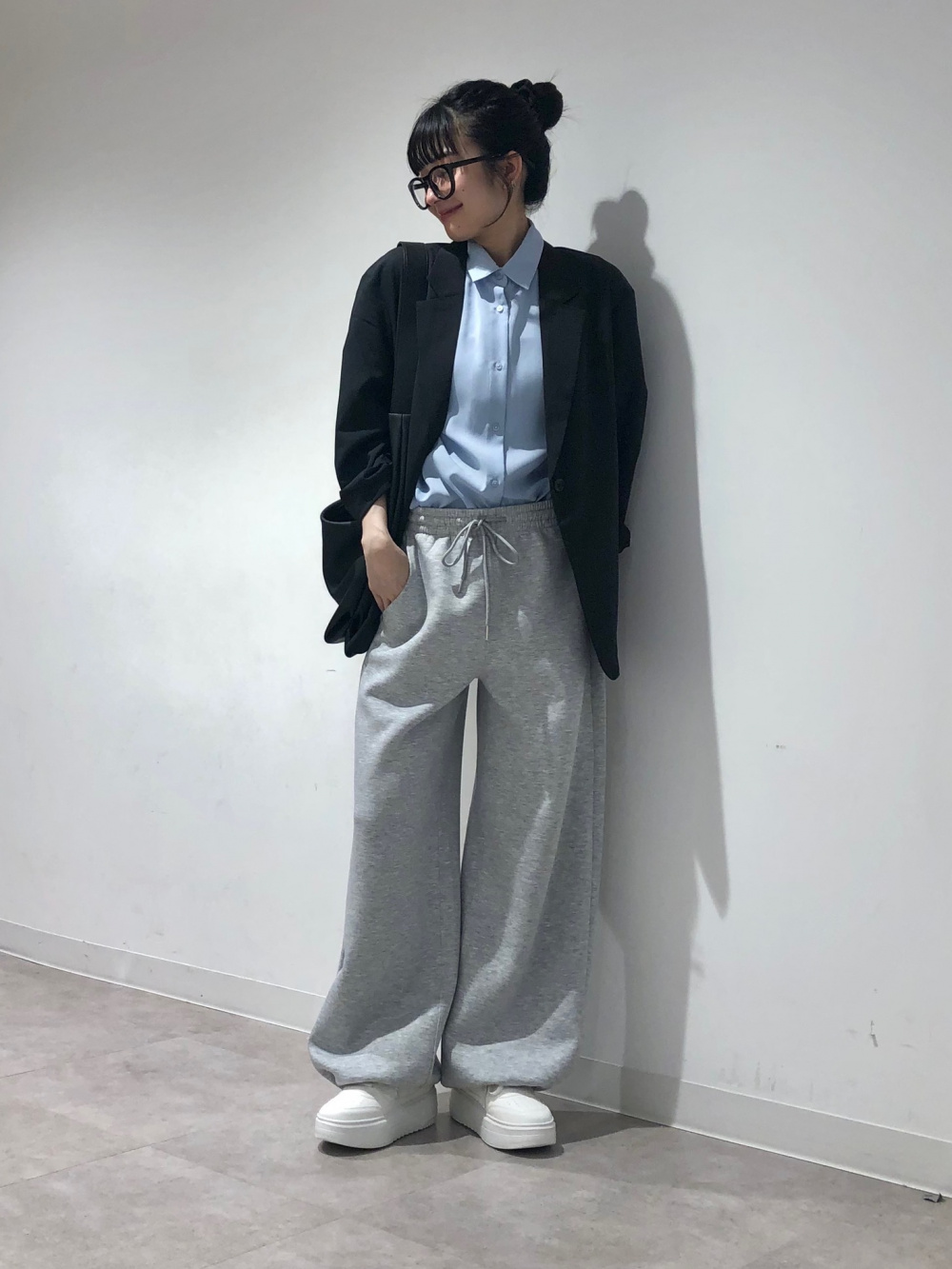ゆめページ Puff Sweat Baggy Pants」| GU的穿搭理念