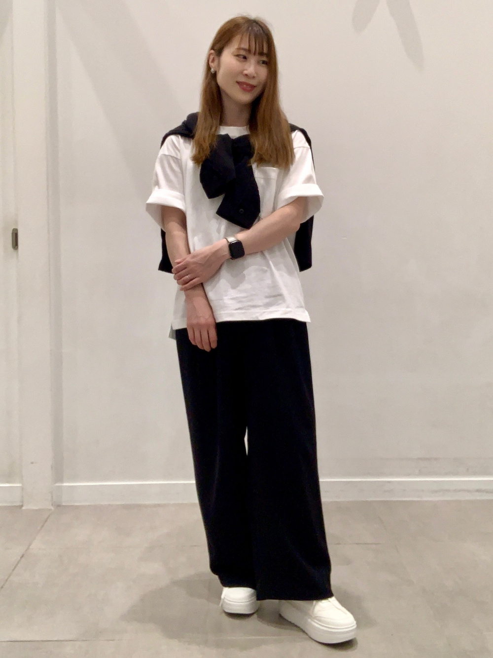 A。様 Check styling ideas for「Denim Zip Up Jacket、Dry Ponte T