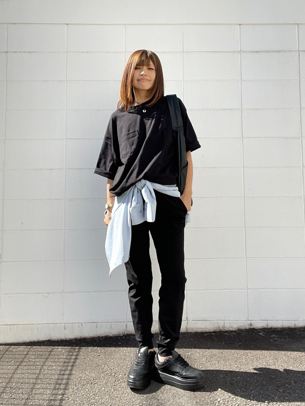 ドライストレッチジョガーパンツGA(丈標準72.0～76.0cm)、ボクシーT(5