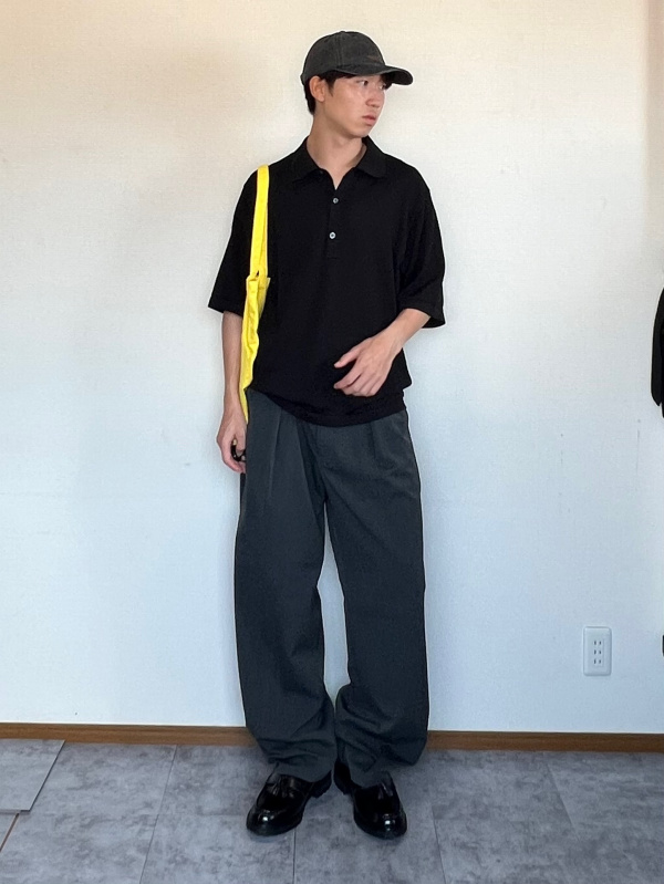 バレルレッグスラックス+EC(丈長め79.0cm)のコーディネート・着用