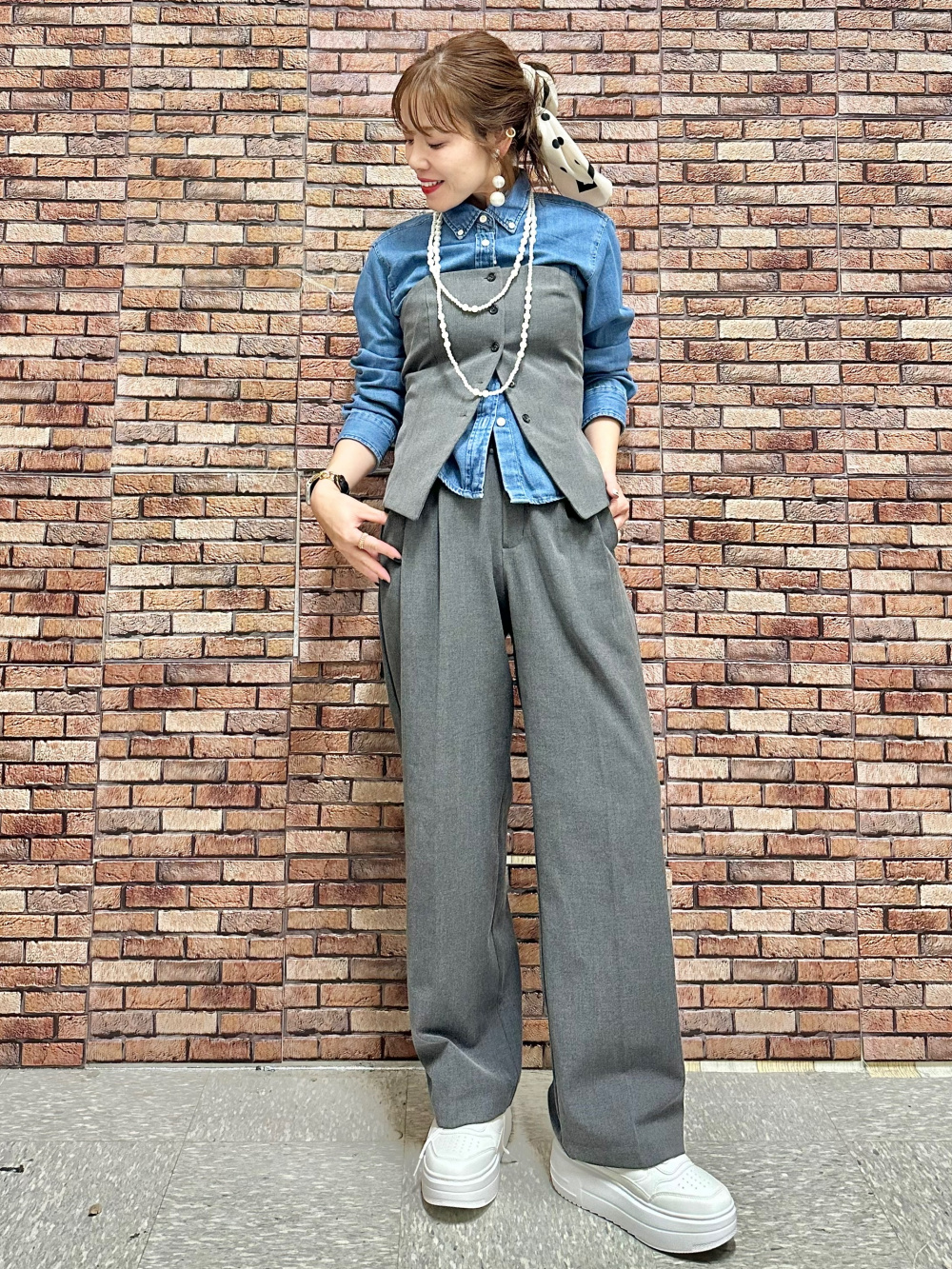 Lui's ダブルポケットリヨセルシャツ mrs green apple 着用 他の投稿▶︎ @nemuwo_mga ILLITさん × Mrs. GREEN APPLE