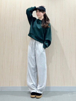 GU公式 | スウェットバレルレッグパンツ