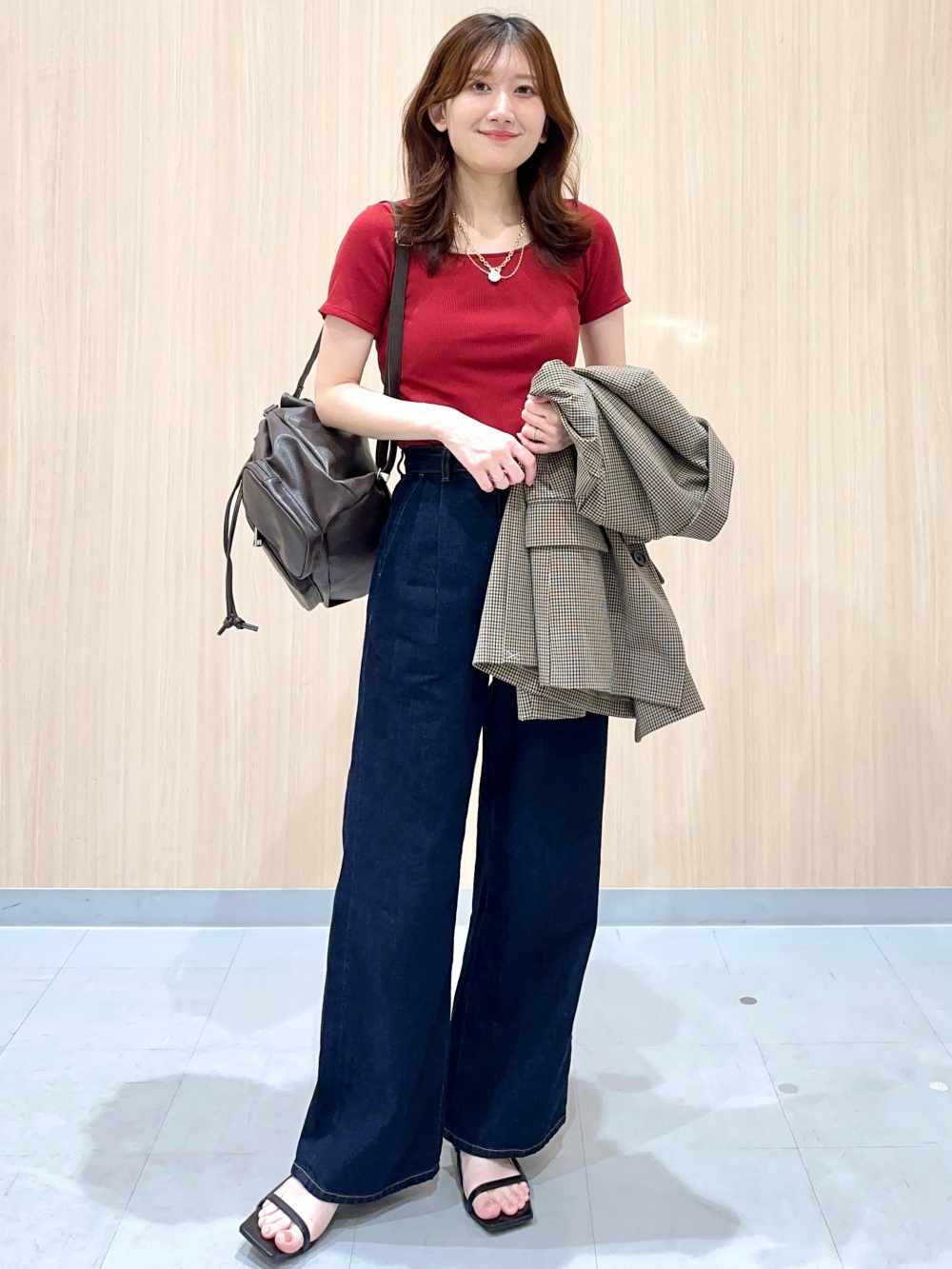 Double Eyelet Belt、Denim Pleated Trousers」| GU的穿搭理念