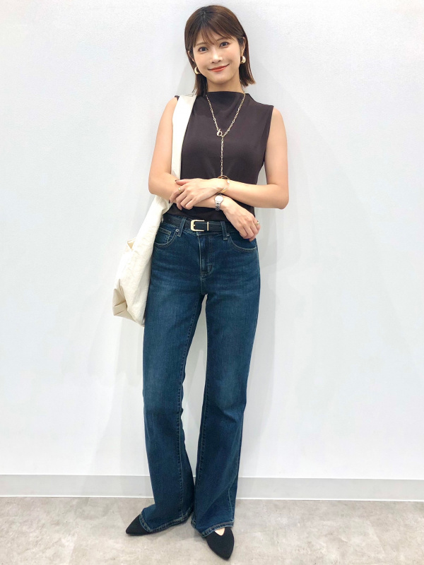 w136(3.10を5545のトップス、デニムに変更). JEANS Z.05 MOM FIT リジッド ハイウエスト - ブルー | ZARA