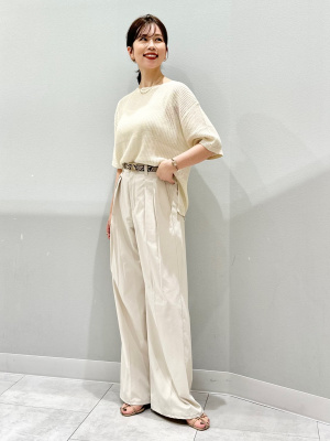 たくと出品 GU公式 | メッシュニットオーバーサイズプルオーバー(5分袖)Q