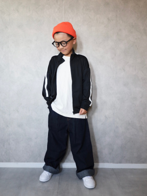 【新品】ジュニア ジャケット ジャンパー 140cm アウターインナーセット 青 GU公式 | KIDS(男女兼用)ドライトラックジャケット