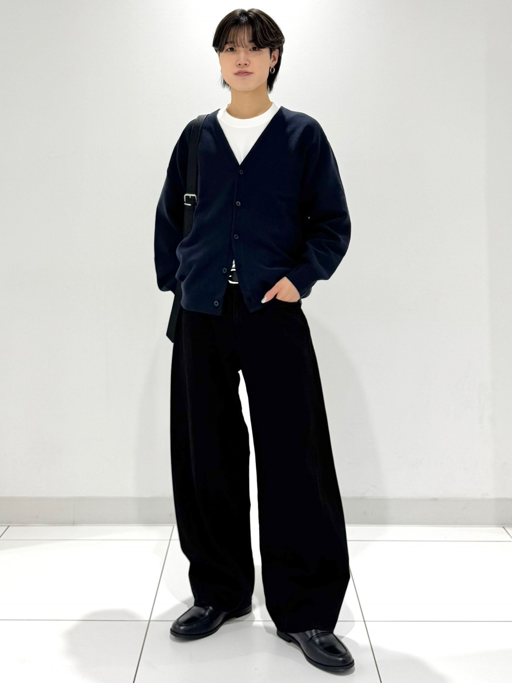 グラフィックT by rokh +X、フルジップニットジャケット by rokh」の