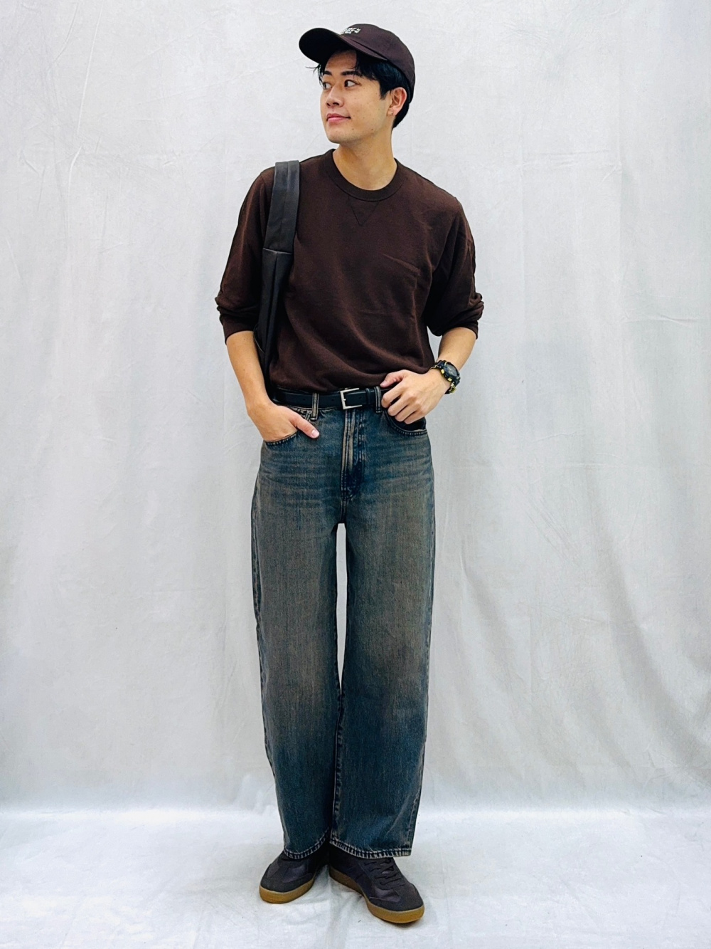 Check styling ideas for「Open Collar Shirt | HalfSlv、Baggy Jeans