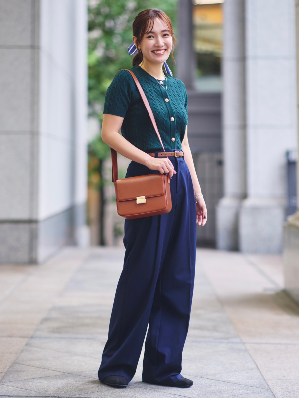 公式スタイリング | ジーユー GU メタルボタンカーディガンLサイズ　紺色　新品