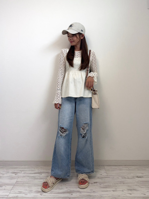 GU公式 | リネンブレンドキャミソール+E