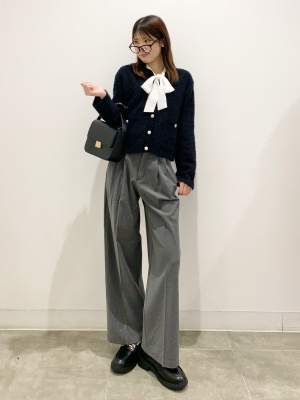 GU公式 | ボウタイブラウス(半袖)Z+E