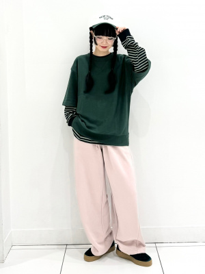 GU公式 | スウェットバレルレッグパンツ