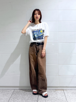 GU公式 | バレルレッグジーンズ(丈標準71.0～75.0cm