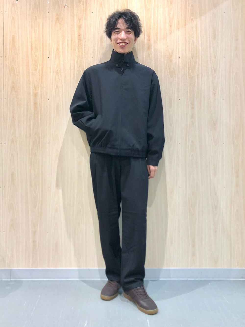 ジップアップブルゾン、キャロットスラックス(丈標準69.5～73.5cm)」の