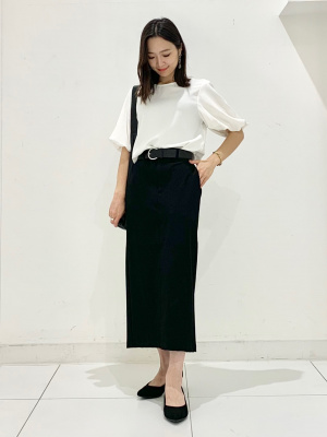 GU公式 | バブルスリーブブラウス(5分袖)Z