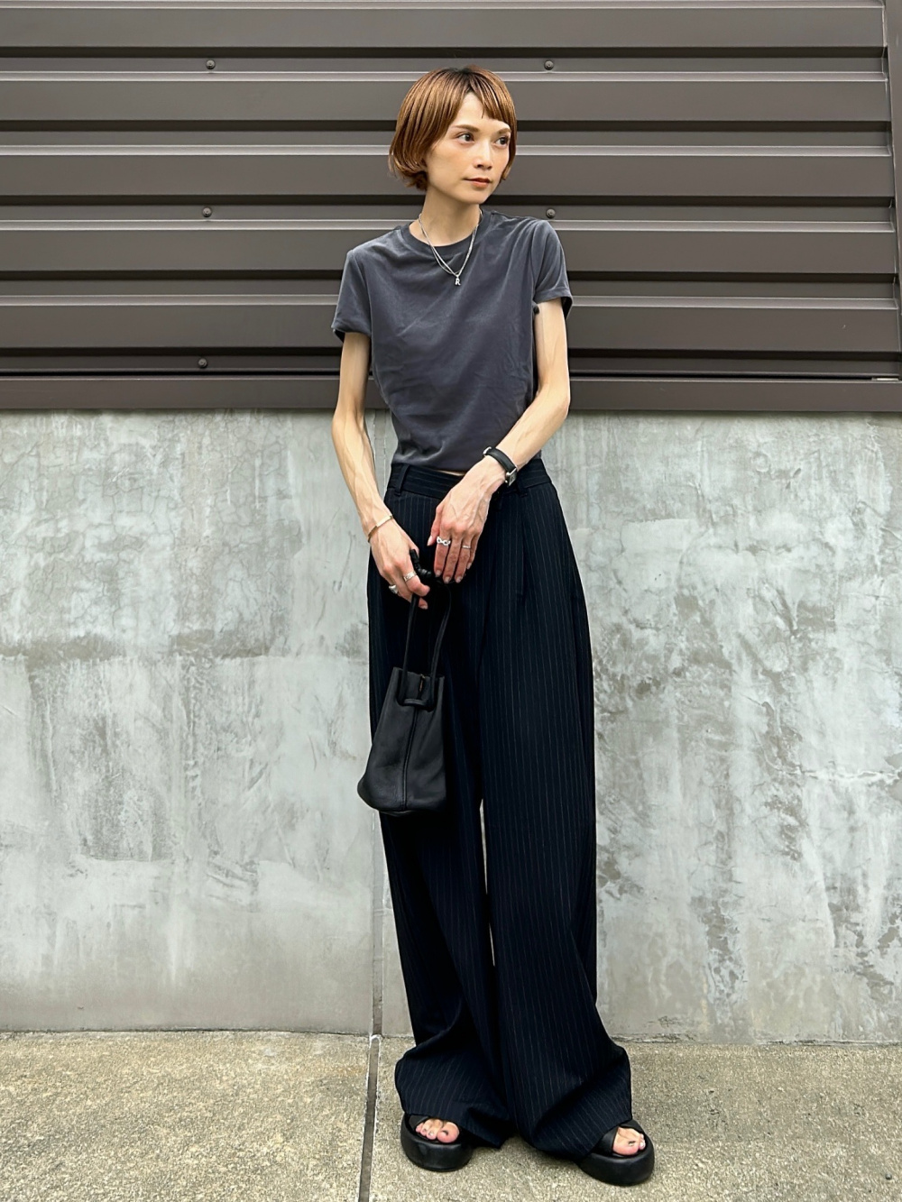 ラップスラックスZ+E」の着用コーディネート| ジーユー