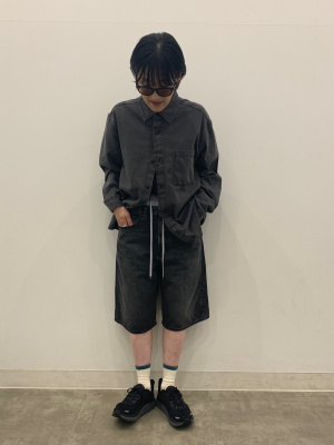 お客です^_^ GU公式 | ストライププルオンショートパンツ