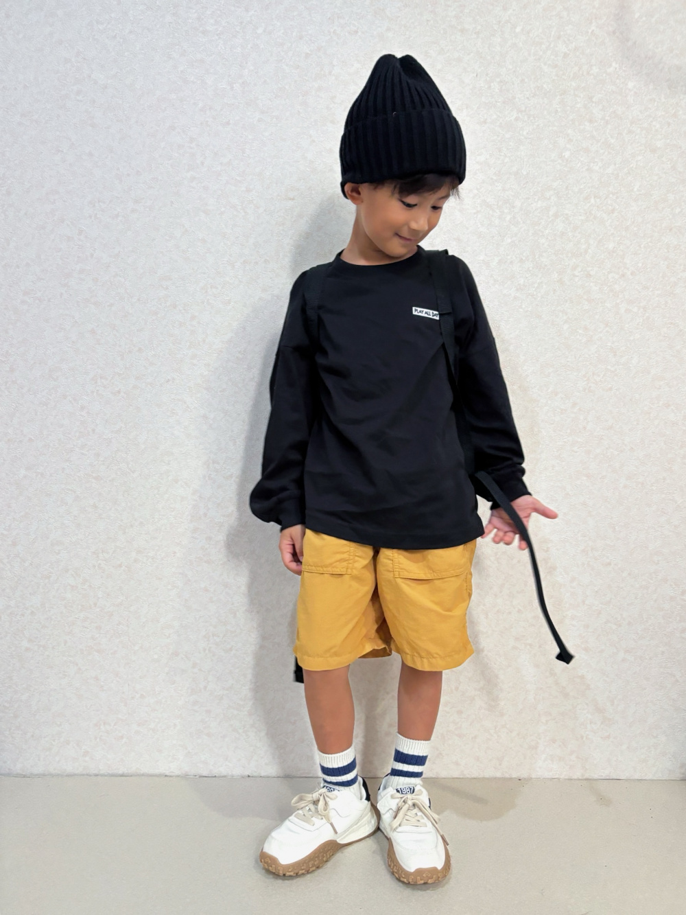 KIDS(男女兼用) コットンワンポイントT(長袖)、KIDS(男女兼用