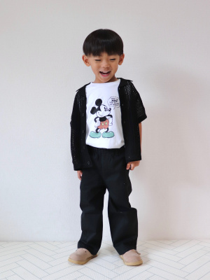 GU公式 | KIDS(男女兼用)ウォッシャブルメッシュニットシャツ(5分袖)NT+E