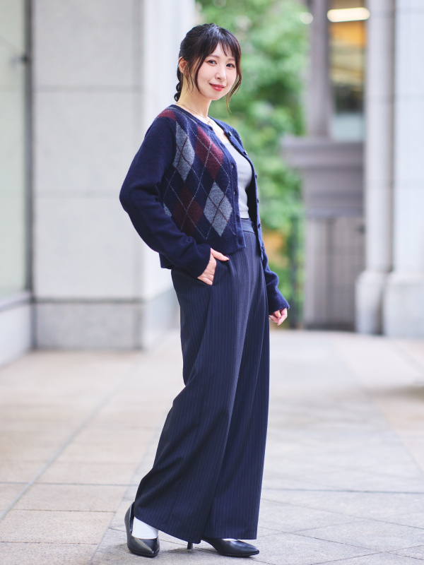 GU ラップスラックス　ネイビー　M