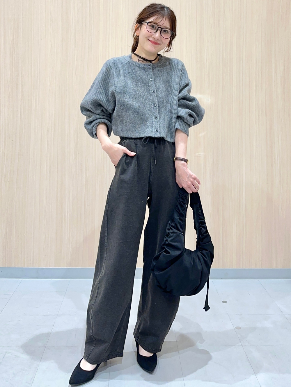 ブラフィール2WAYクロップドキャミソール、パフニット2ピース