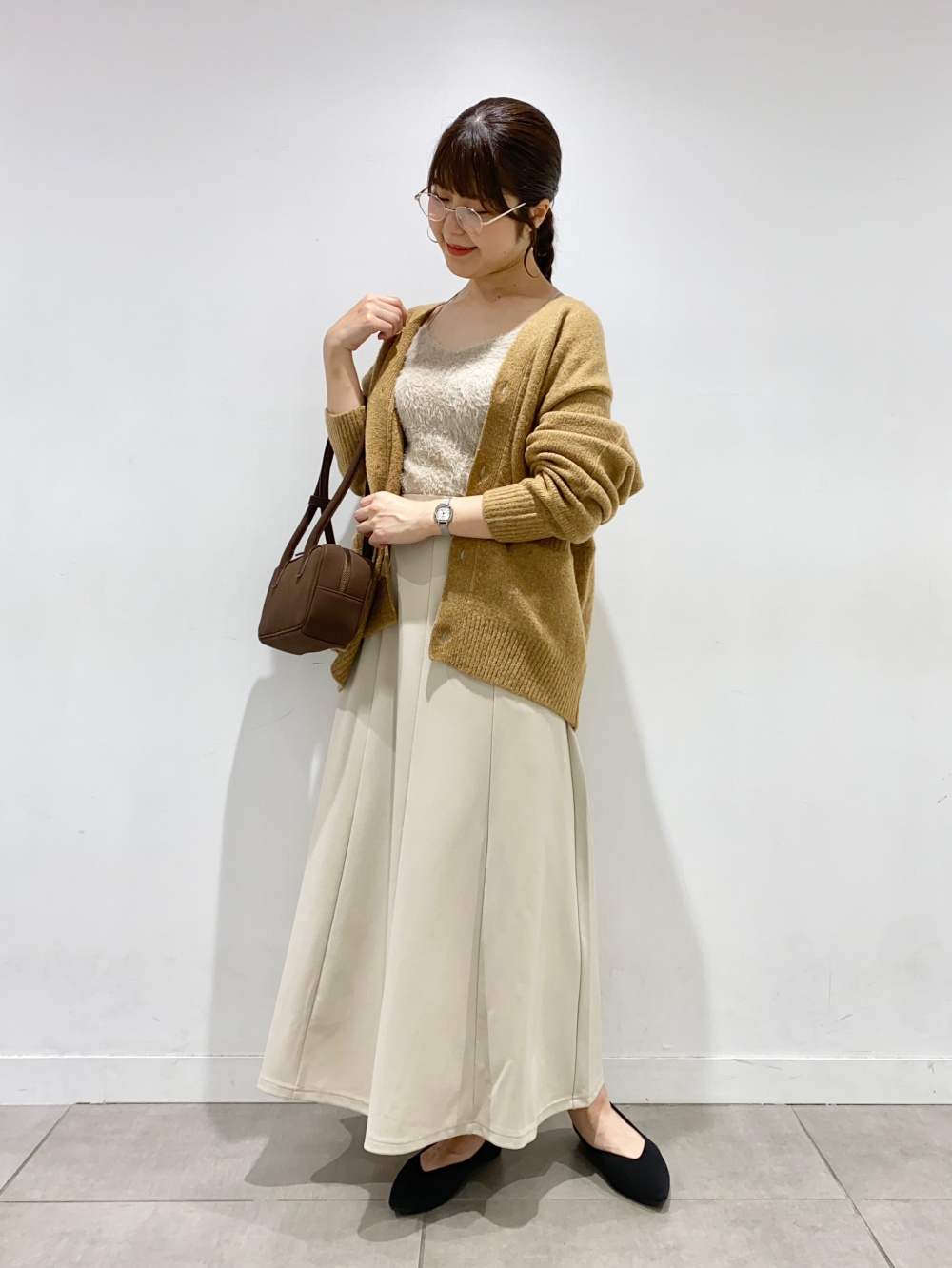 ブラフィールクロップドフェザーキャミソール」の着用コーディネート