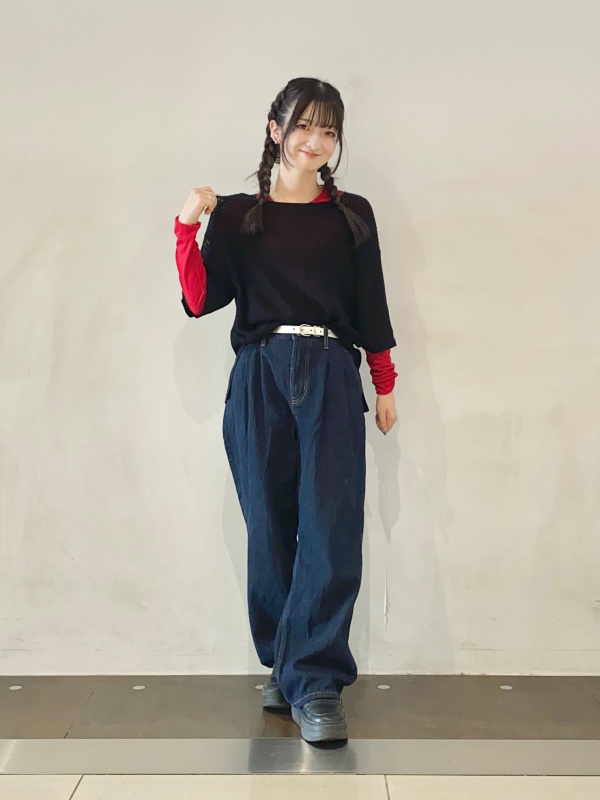 ねっき GU公式 | メッシュニットオーバーサイズプルオーバー(5分袖)Q