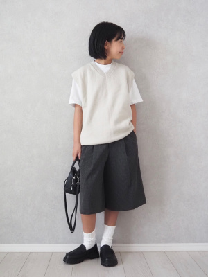 GU公式 | バミューダチェックショートパンツ(レディース)