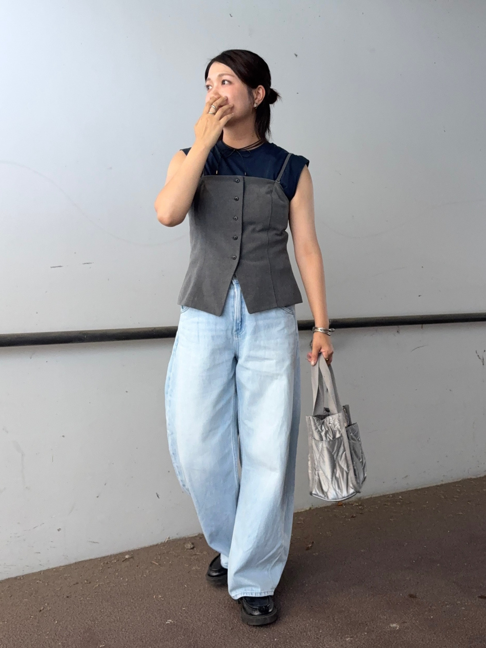 Cygne    ♡フロントボタンビスチェ♡   新品 みさとさんコラボ】フロントボタンビスチェ（しわになりにくい・UV