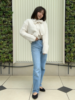 GU公式 | ウォッシャブルニットフラットシューズ