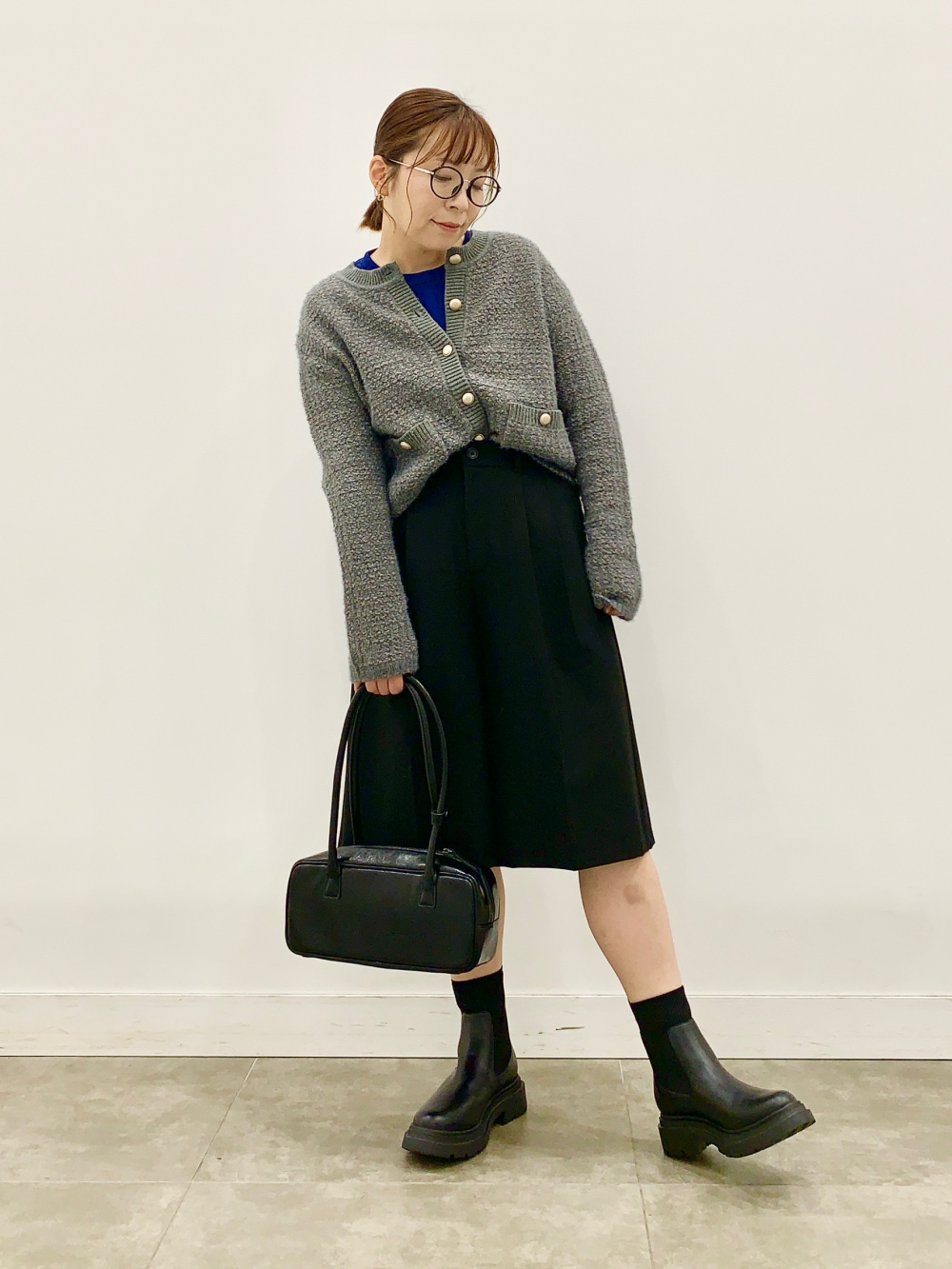 ボレロセットT by rokh、バミューダショートパンツNTQ+E」の着用