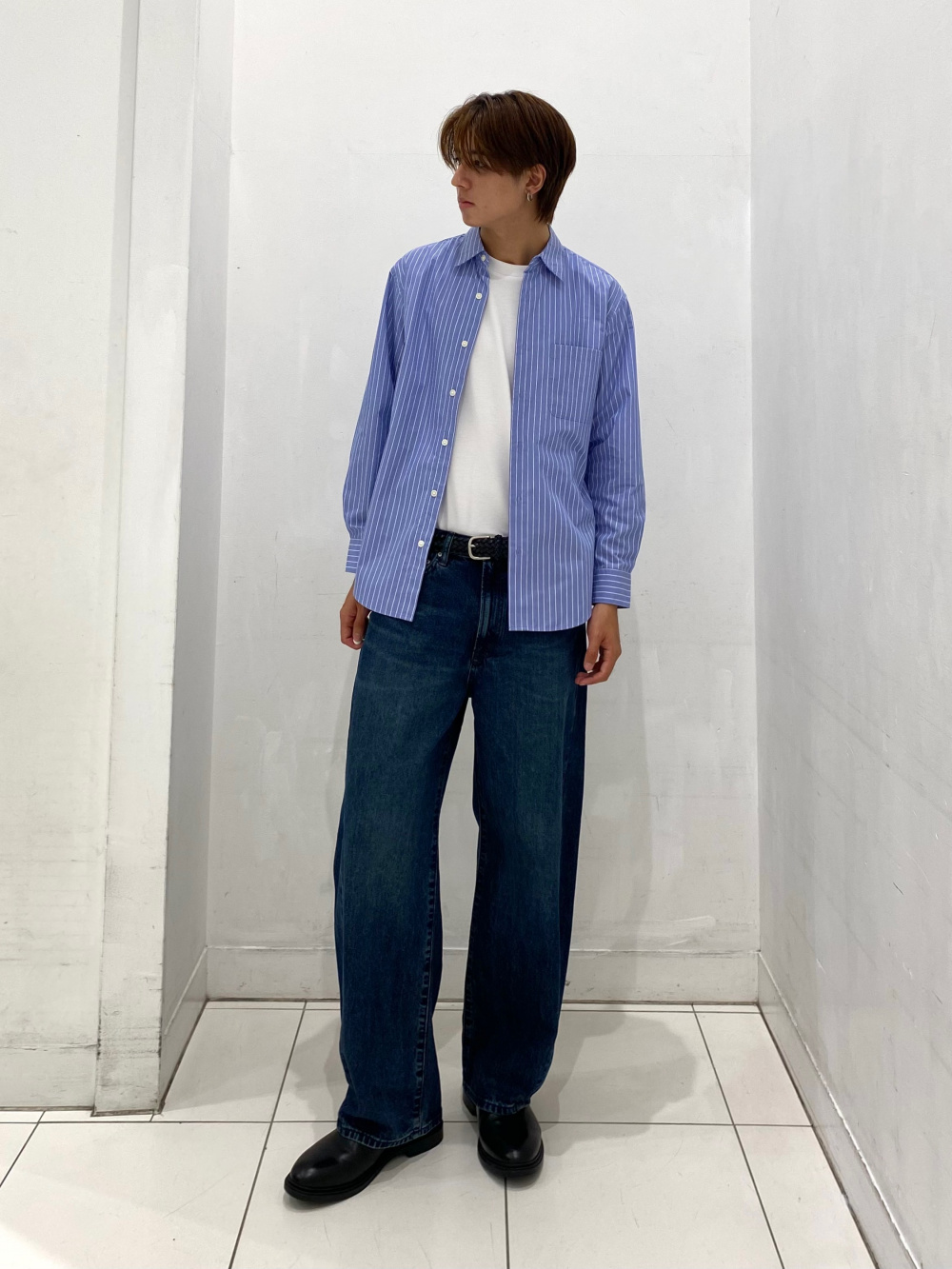 デニムジャケット(セットアップ可能)、スーパーバギースラックス(丈