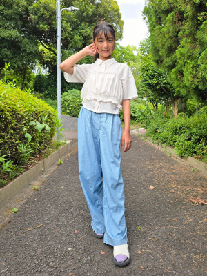 GU公式 | GIRLS2ピーステクスチャーシャツ(半袖)JR